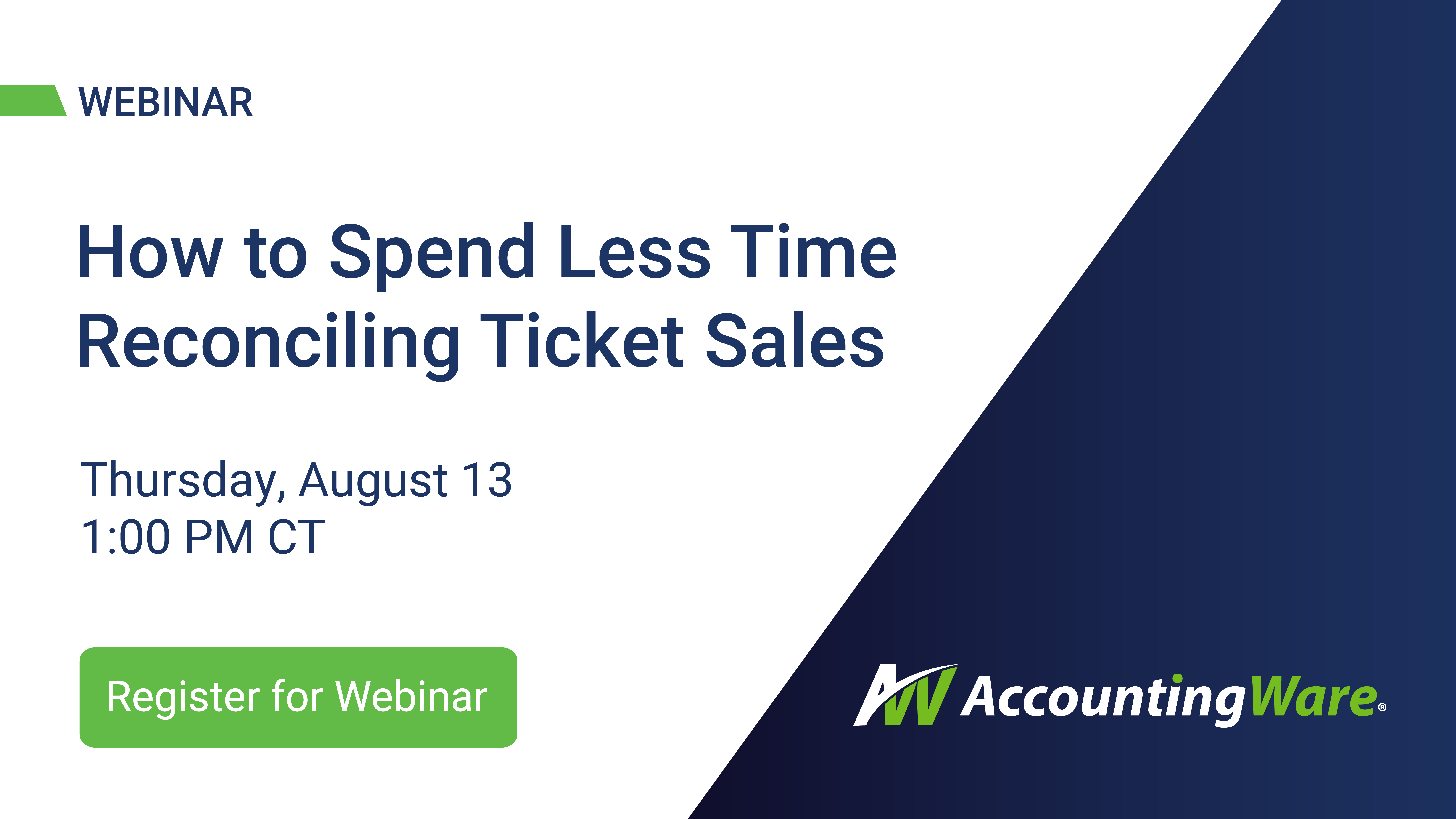 How to Spend Less Time Reconciling Ticket Sales