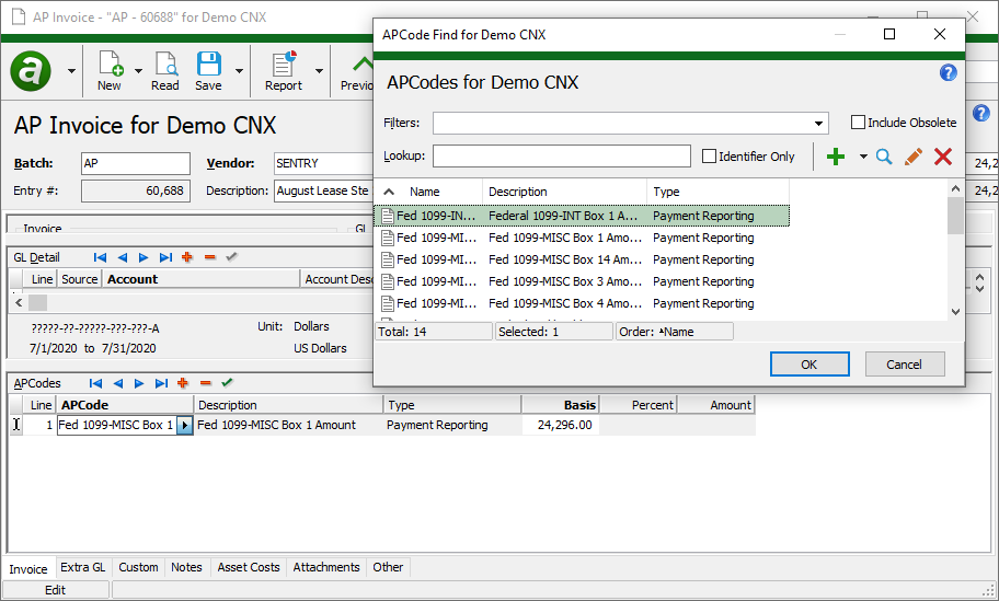 accounts payable gl coding